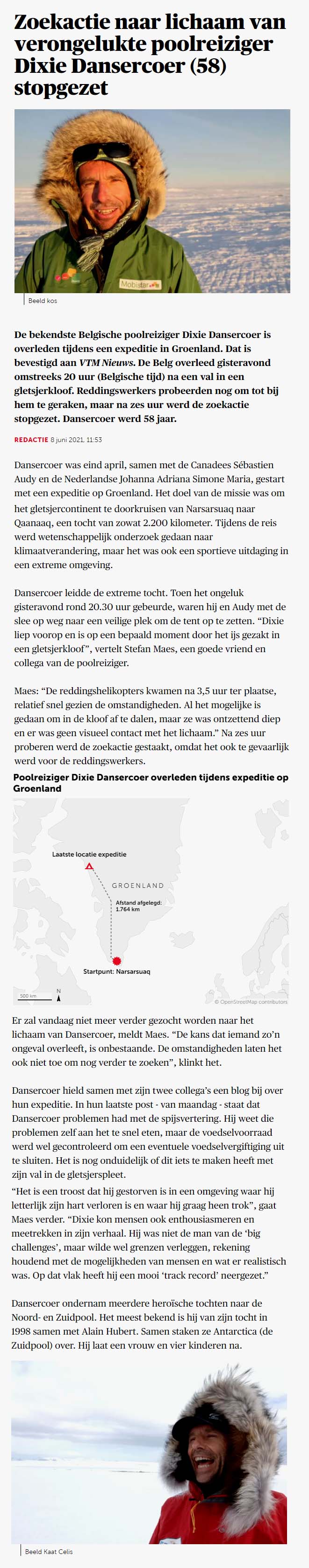 pers - zoektocht naar het lichaam van dexie